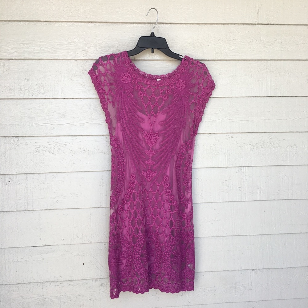 Anthropologie Yoana Baraschi Embroidered Dress